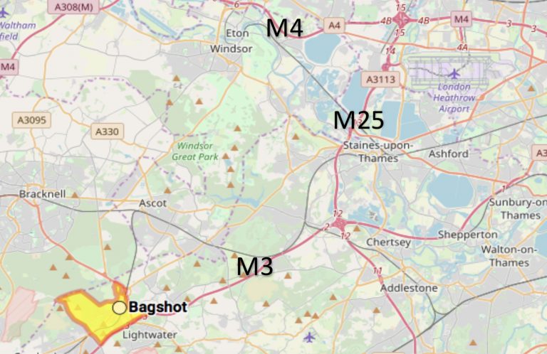 Bagshot map